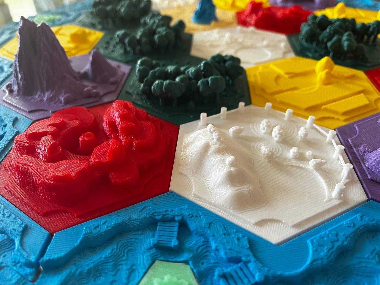 3D принтирана настолна игра Catan