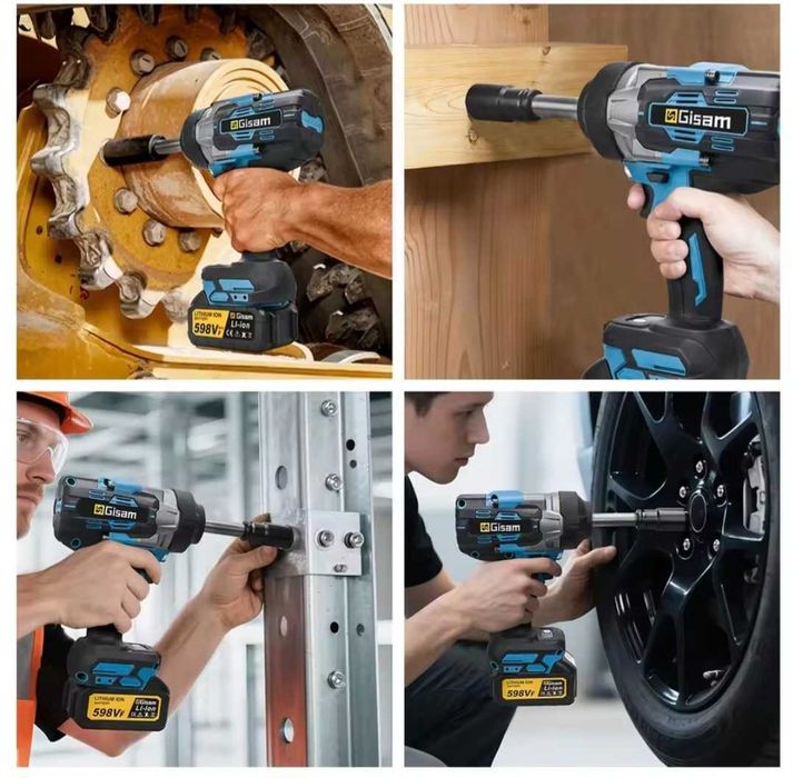 Gisam ударен гайковерт 1/2 инчов 2800N.M  18V две батерии