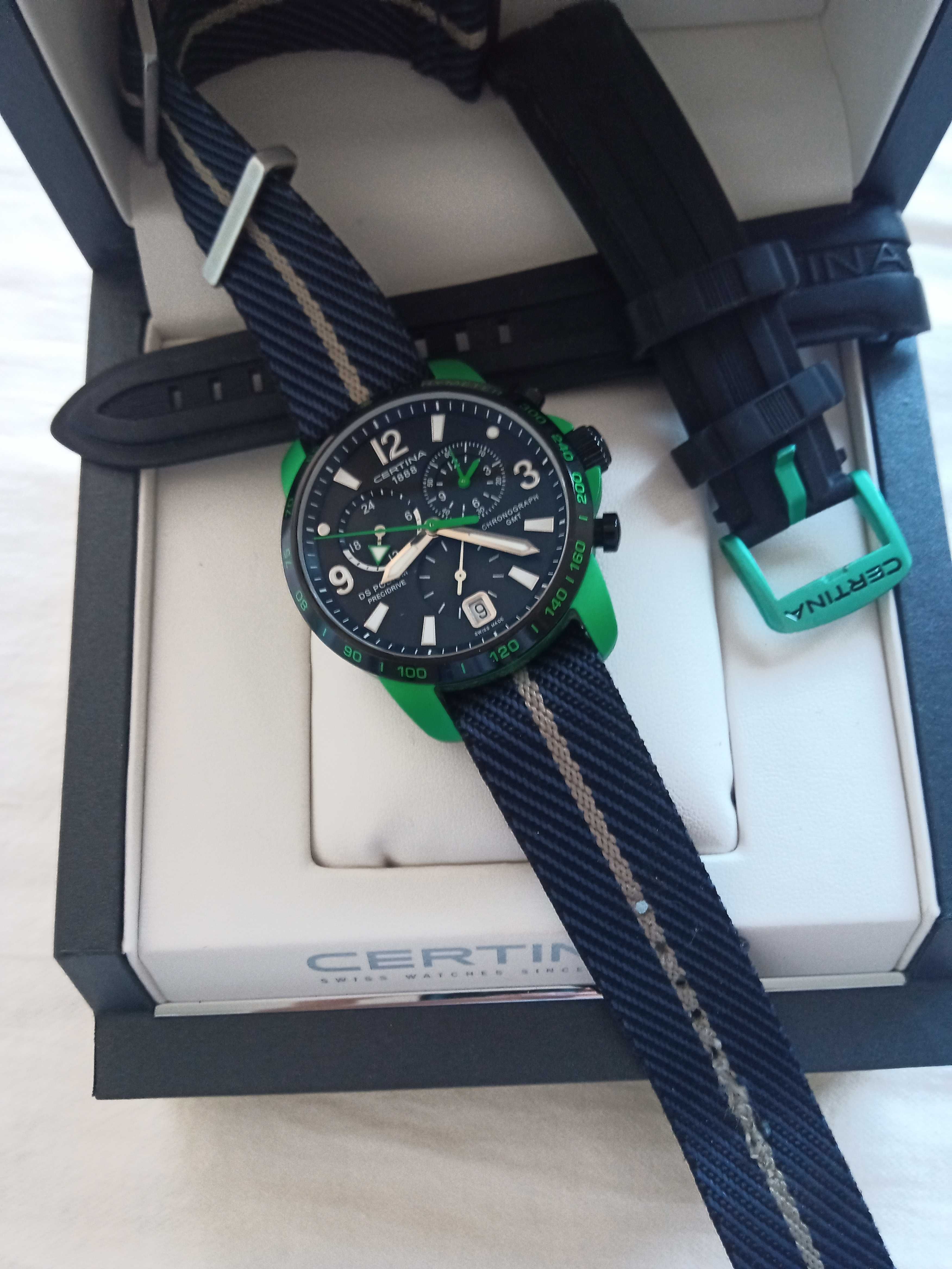 Часовник Certina GMT CHRONOGRAPH 42мм Сервизиран