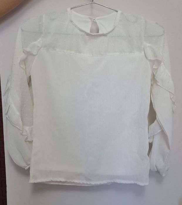 Турецкая женская кофта в белом цвете, Turetskiy ayollar koftasi oq ran