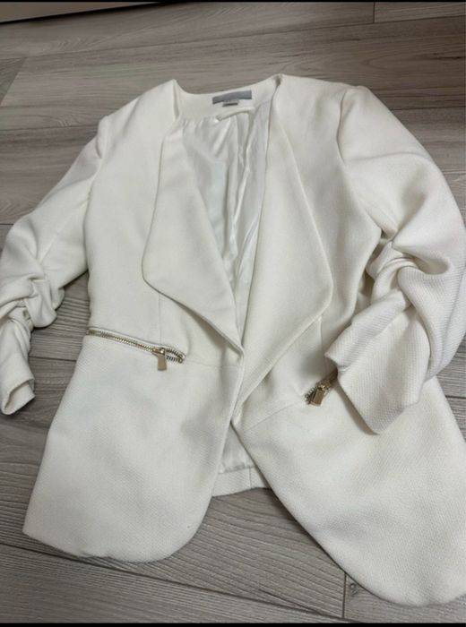 Sacou alb H&M, marime 36