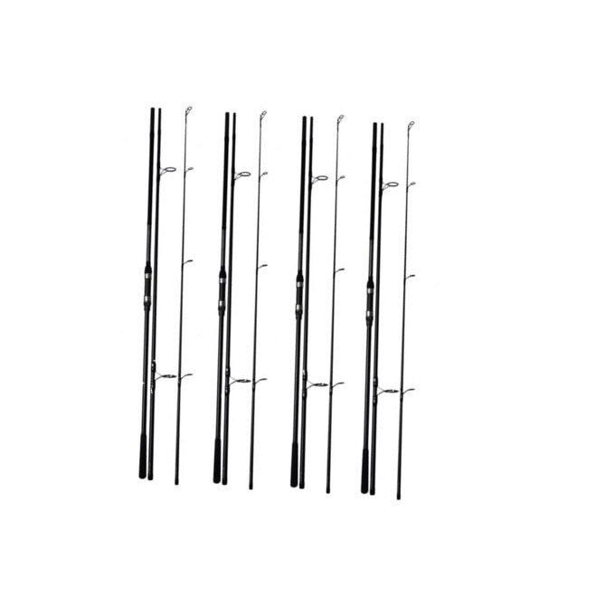 Set 4 lansete 3.9m / 3.5lbs / 3 seg si 4 mulinete HK 5000