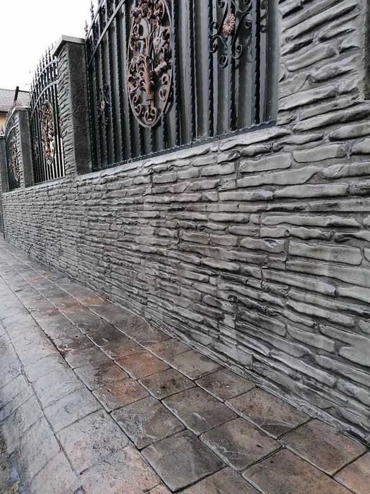 Beton amprentat decorativ. Pavaje cu beton amprentat