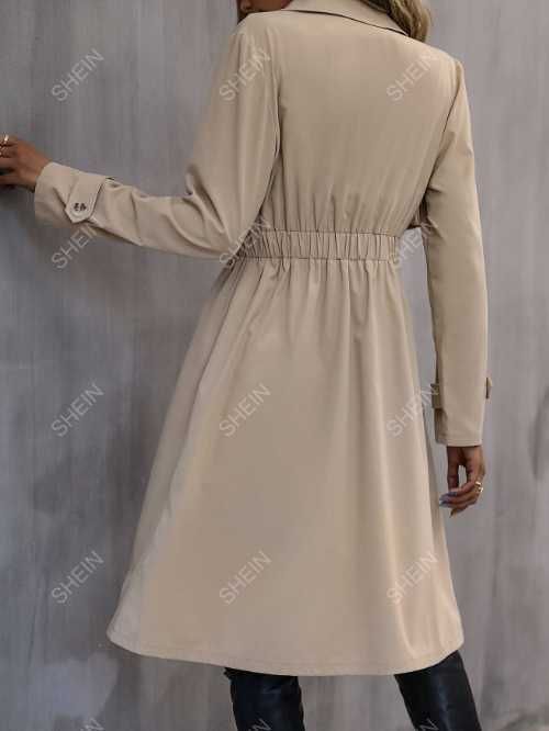Trench cu talie elastica