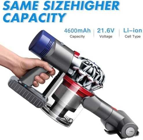 Литиево-йонна батерия Dyson V6 21.6V 6000mAh дълъг живот прахосмукачка