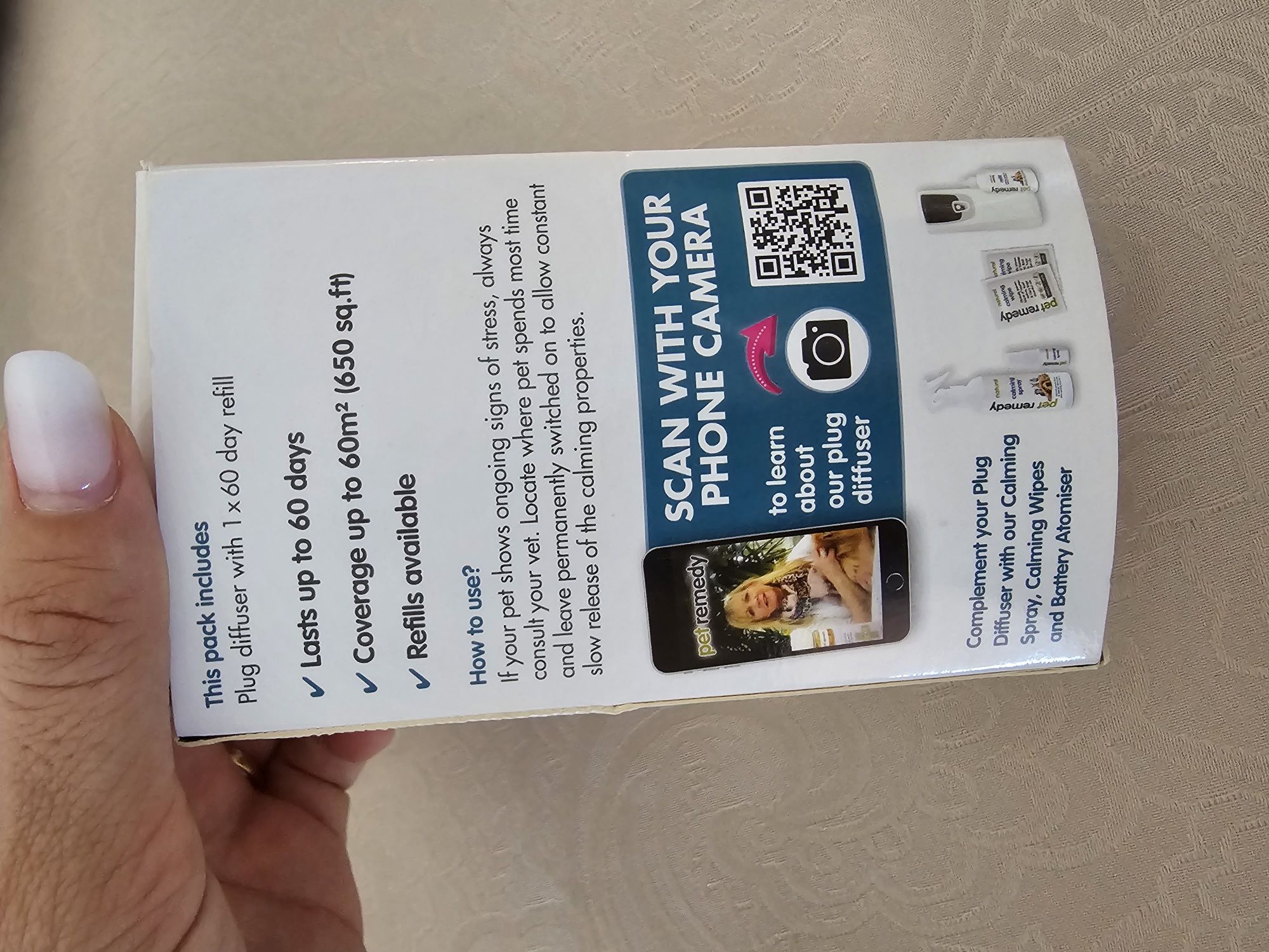 Difuzor de priza pentru spray de calmare (ptr animale)