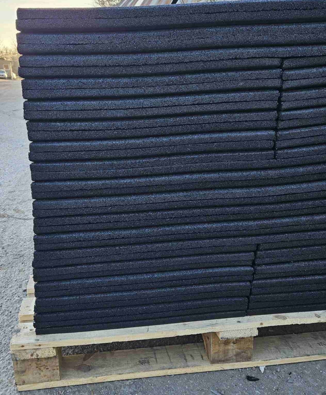 Каучукова настилка/гумена фитнес  настилка-плоча 100×50×2см Висок клас