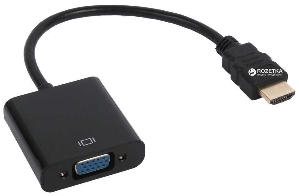 Переходник для видеокарты HDMI - VGA новый в упаковке.