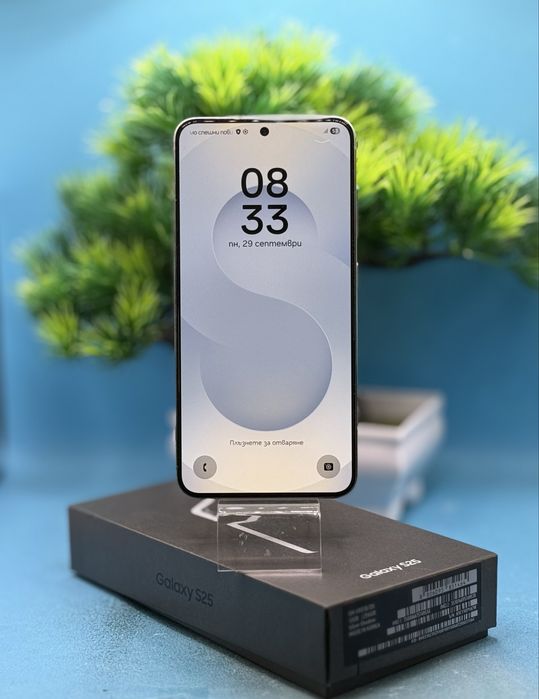 ГАРАНЦИОНЕН!!! Samsung Galaxy S25, 12GB RAM, 256GB, 5G, Silver Shadow