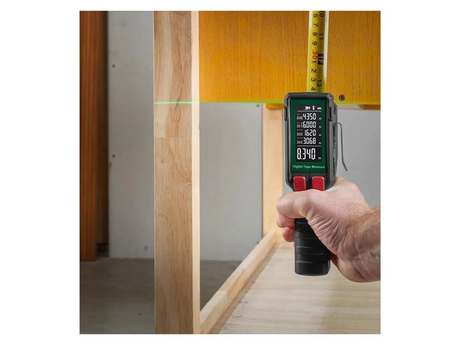 Ruleta digitala profesionala cu laser masurare PARKSIDE automata acu