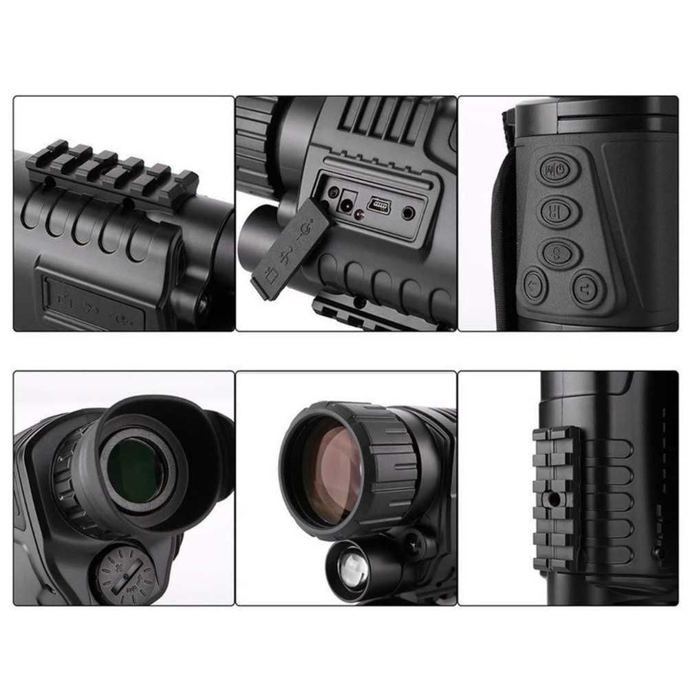 Monocular Night Vision pentru Vanatoare, Foto 12MP, Full HD,NV-300