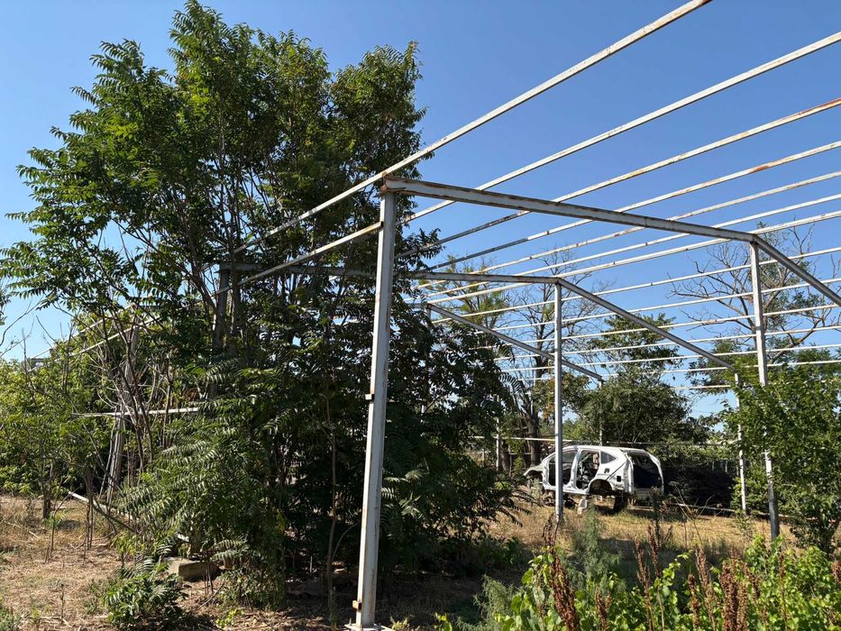 Hală metalică – DOAR STRUCTURA, 25×15 m (375 m²), 2 ape