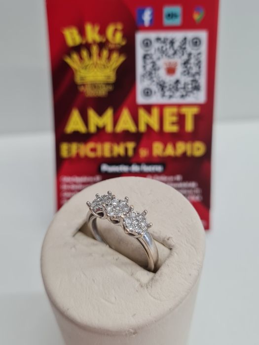 Inel din aur de 18K cu diamante Amanet BKG