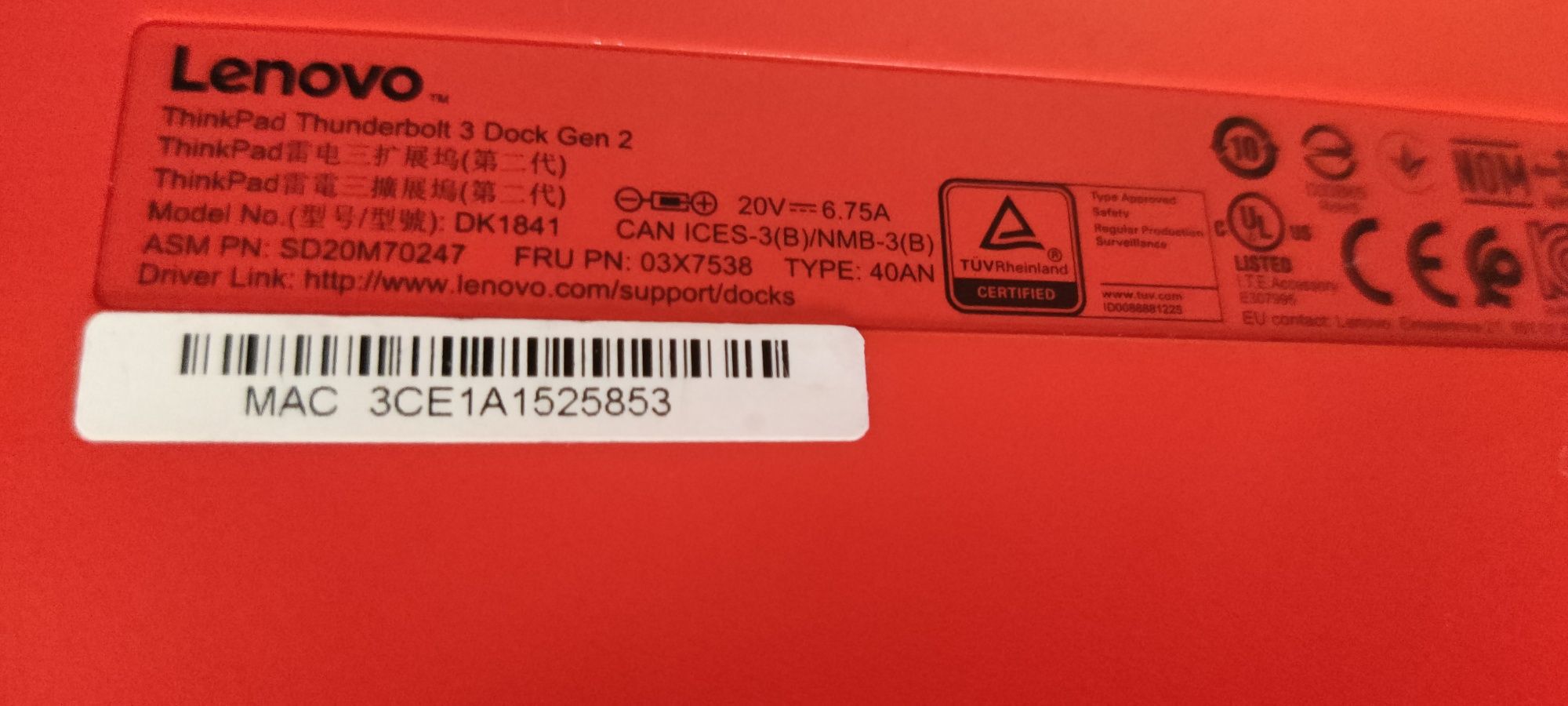 Toshiba docking station Lenovo