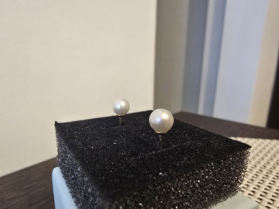 Cercei aur cu perle de cultură noi cu acte