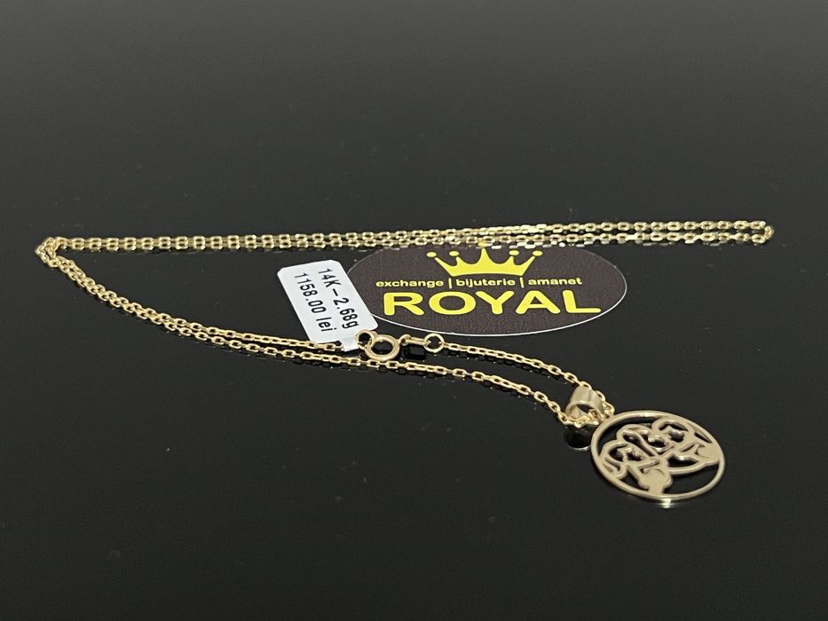 Bijuteria Royal CB : Lănțișor damă aur 14k 2,68 grame