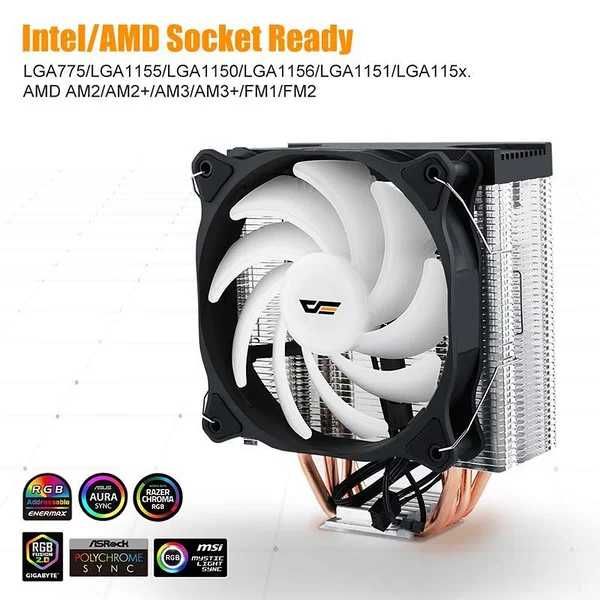 Продам Кулер для CPU DarkFlash Darkair Rainbow LED CPU Air Cooler