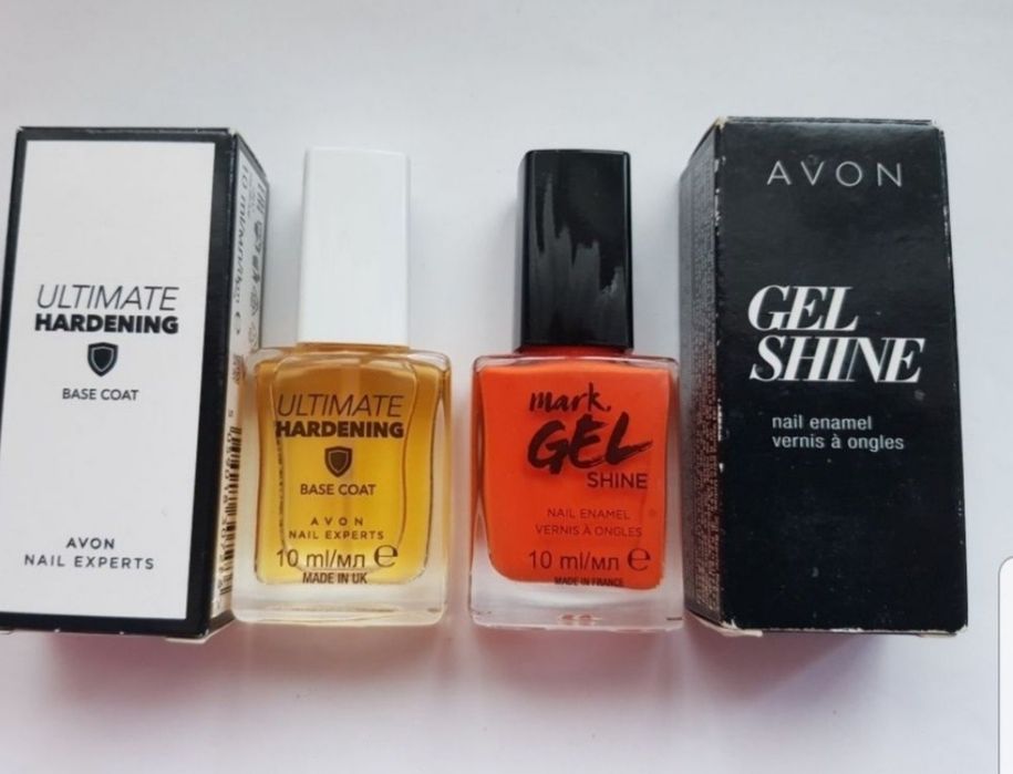 Set Bază întărire unghii și ojă portocalie