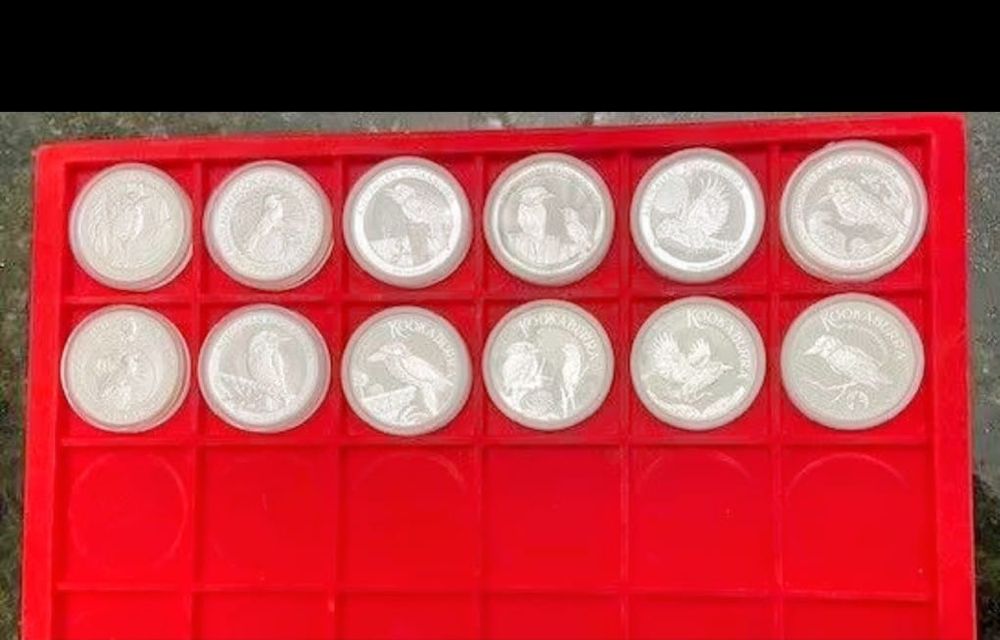 Monede argint 999 o uncie, serie completa Kookaburra 36 bucati