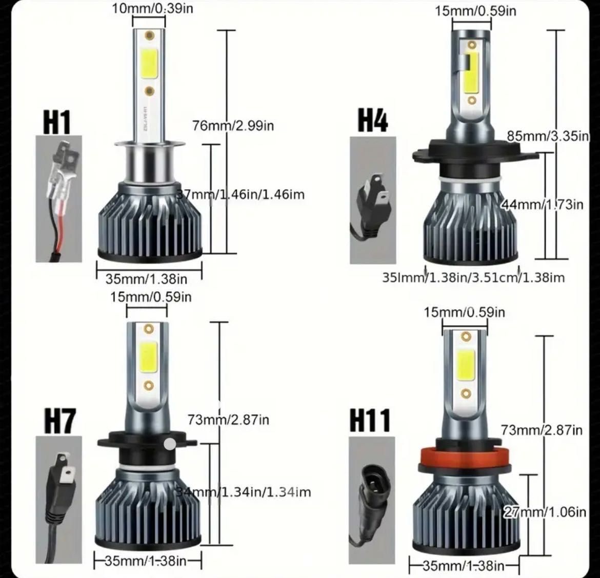 Led крушки за автомобили H7,H4,H1 и други
