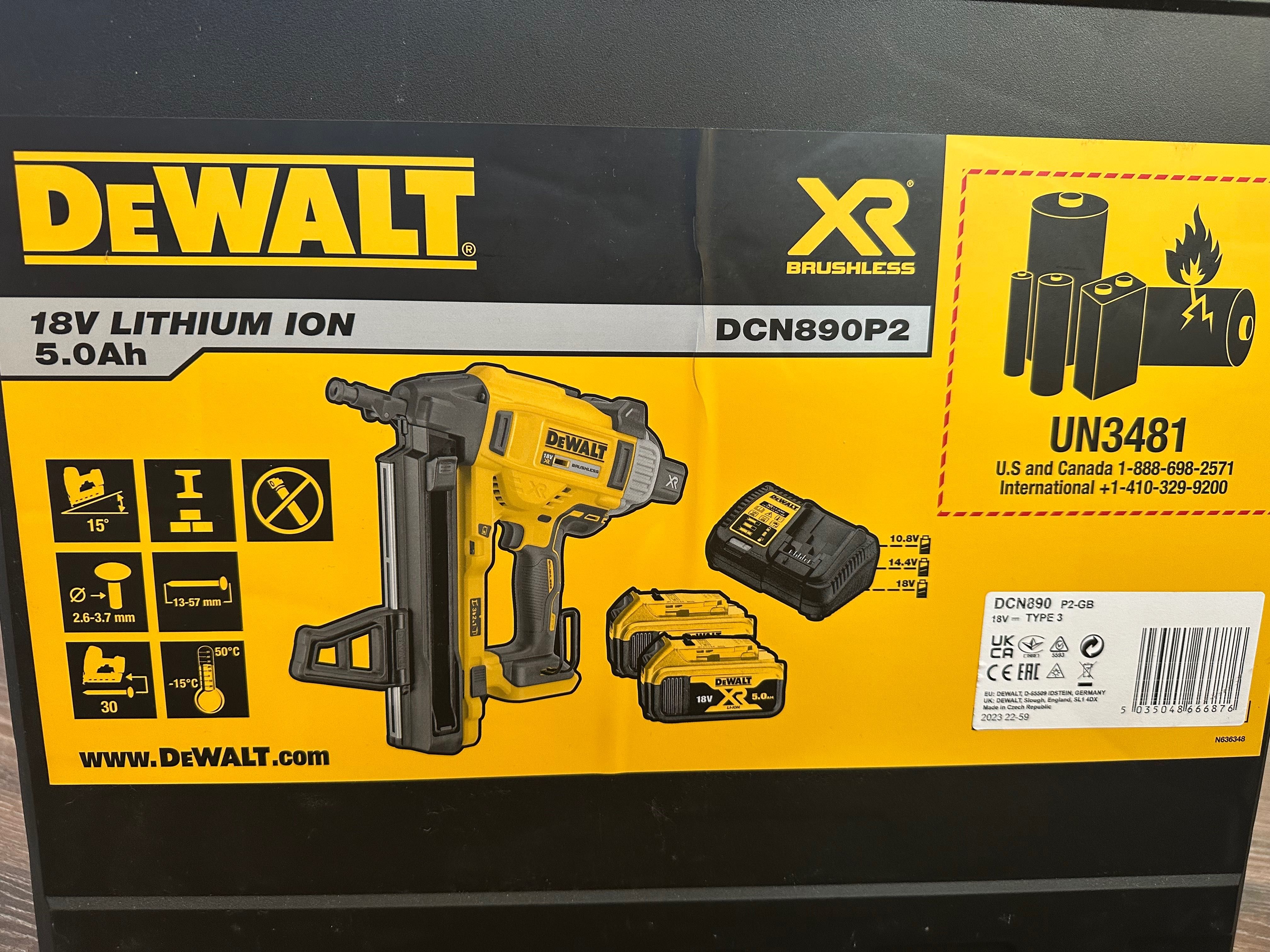 DEWALT DCN890P2 Такер за бетон