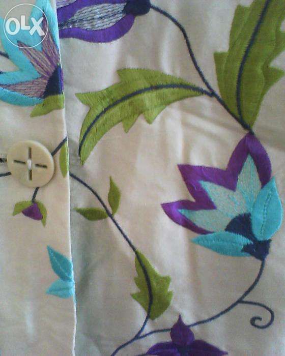 Sacou Jones, din matase brodata, nou, 38-40/M, foarte frumos