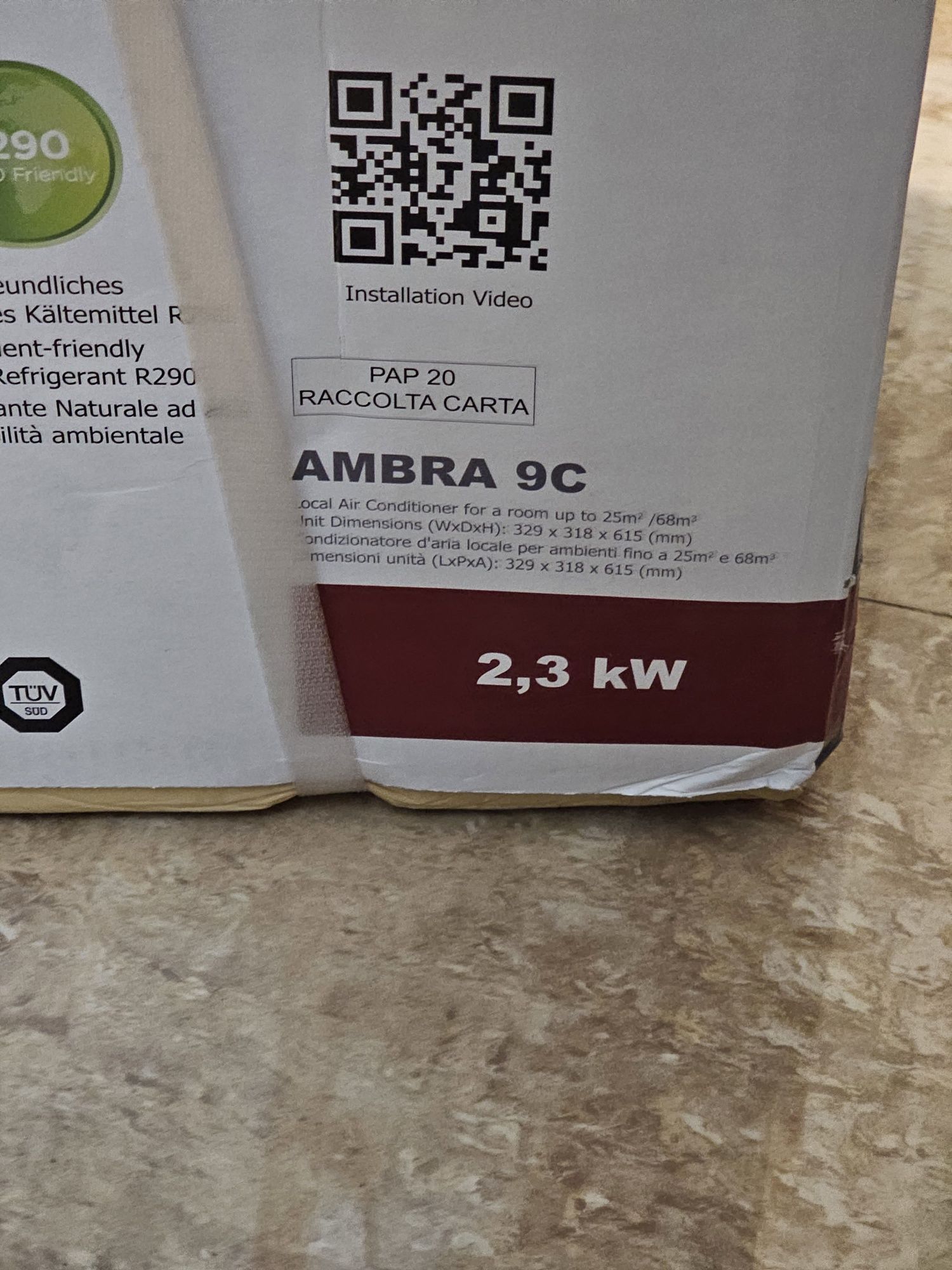 Aer condiționat portabil, dezumidificator Ambra 9C (produs sigilat)