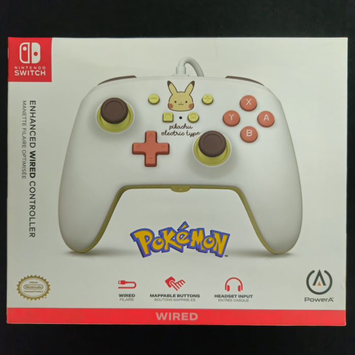 Nintendo Switch PowerA Pokemon Pikachu Electric Type Wired Controller