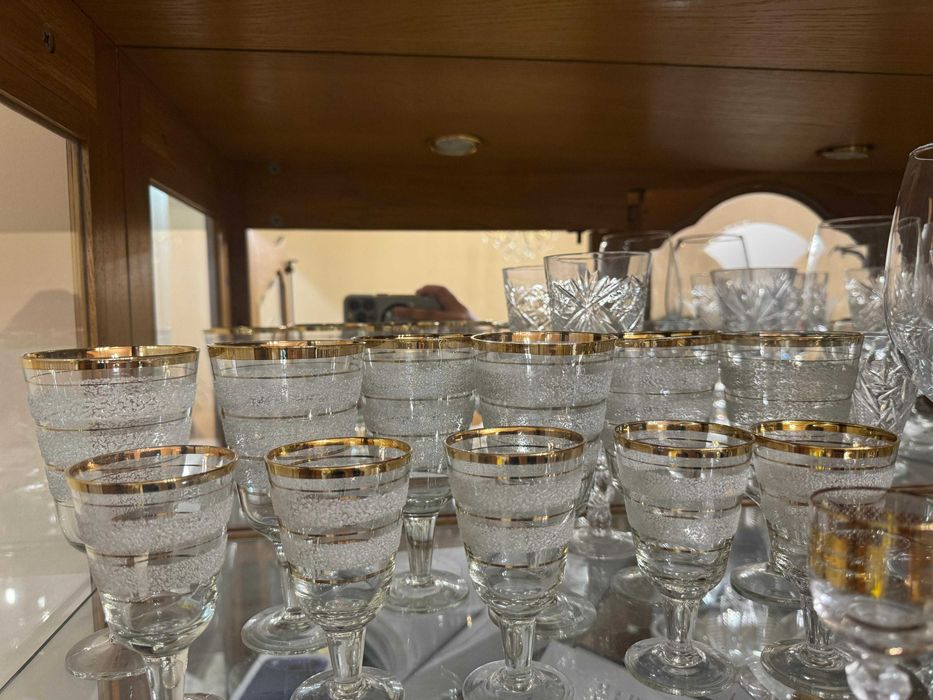 Фужеры с позолотой