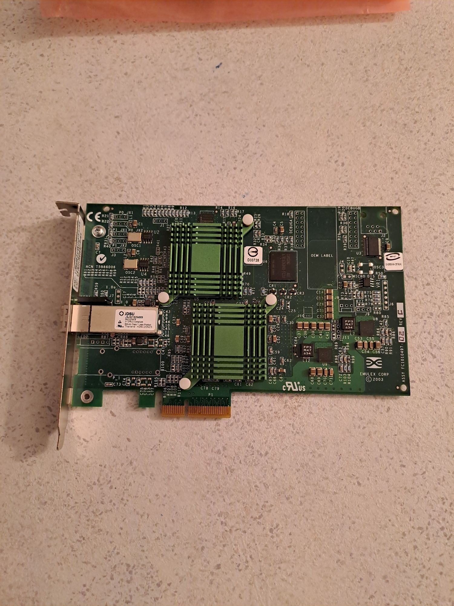 Emulex 2Gb HBA Single channel