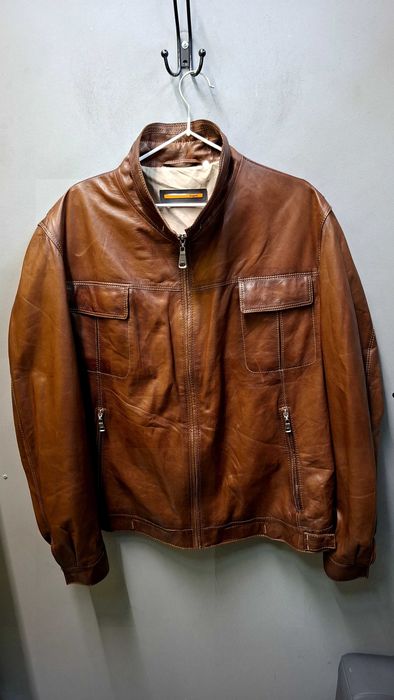 Кожаная куртка Bugatti р-р 52