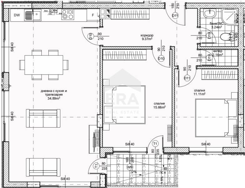 Продава се Тристаен апартамент в Варна, Възраждане 1 - 104 кв.м за 1635 €/кв.м - Снимка #4