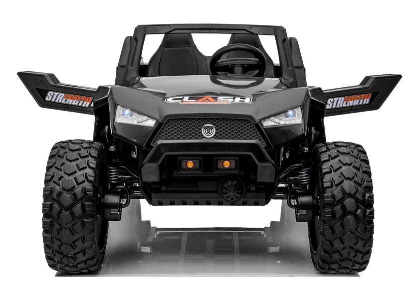 UTV electric pentru copii BJX1928 tractiune 4x4 300W, 24V #Negru