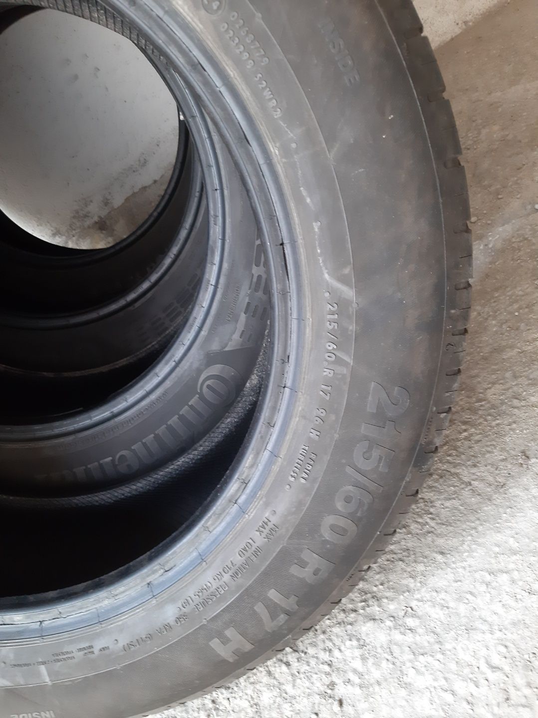 Set 4 anvelope vară Continental 215/60/17