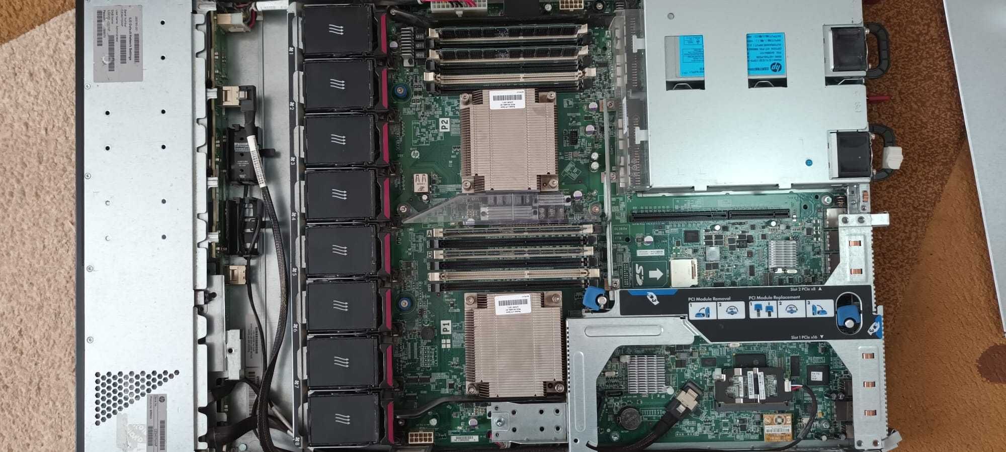 Server ProLiant DL360e Gen8 - 2x Intel(R) Xeon(R) CPU E5-2450L-1.80GHz