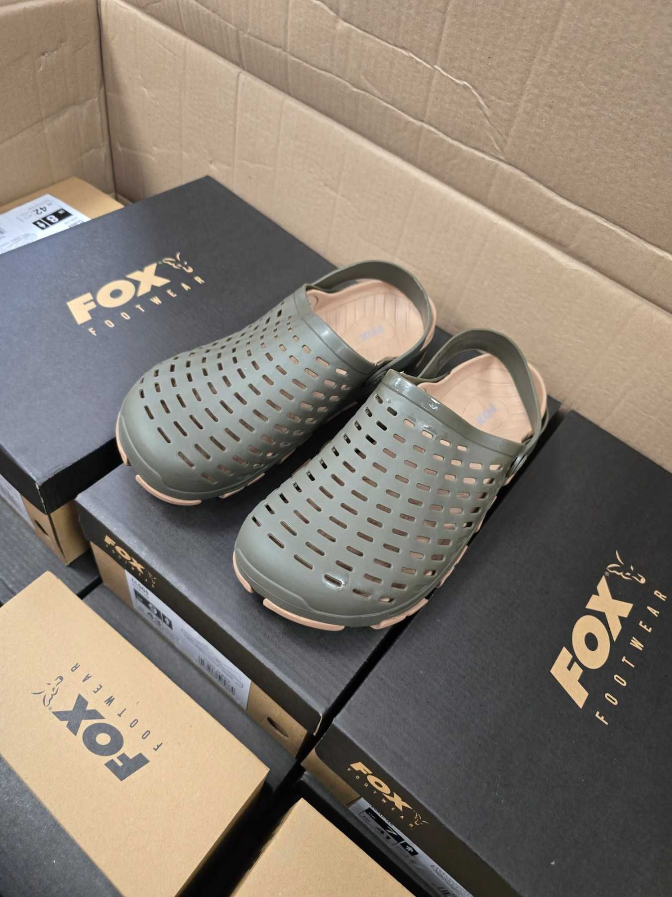 Чехли за риболов Fox Khaki Clogs
