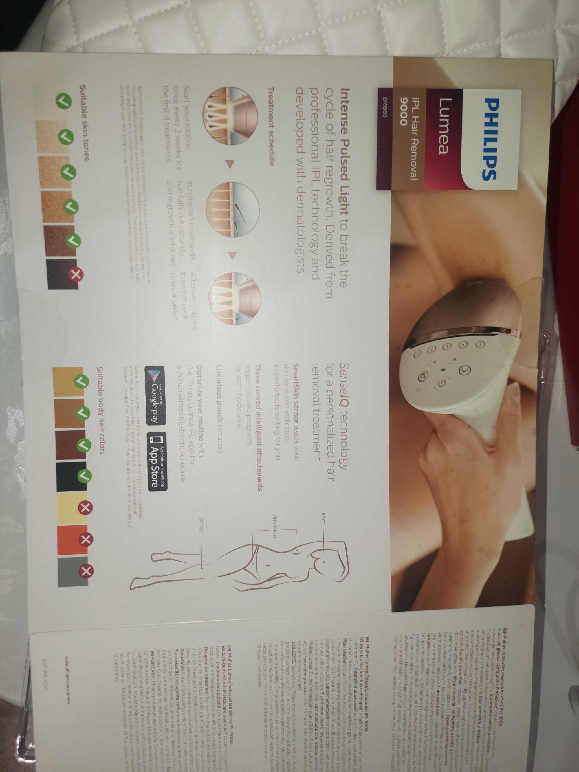 Фотоепилатор IPL Philips Lumea Seria 9000 BRI955/00,