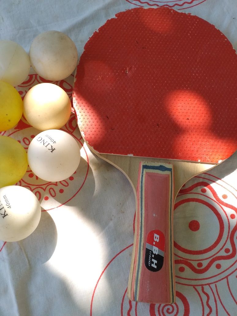 Paleta ping pong cu mingi