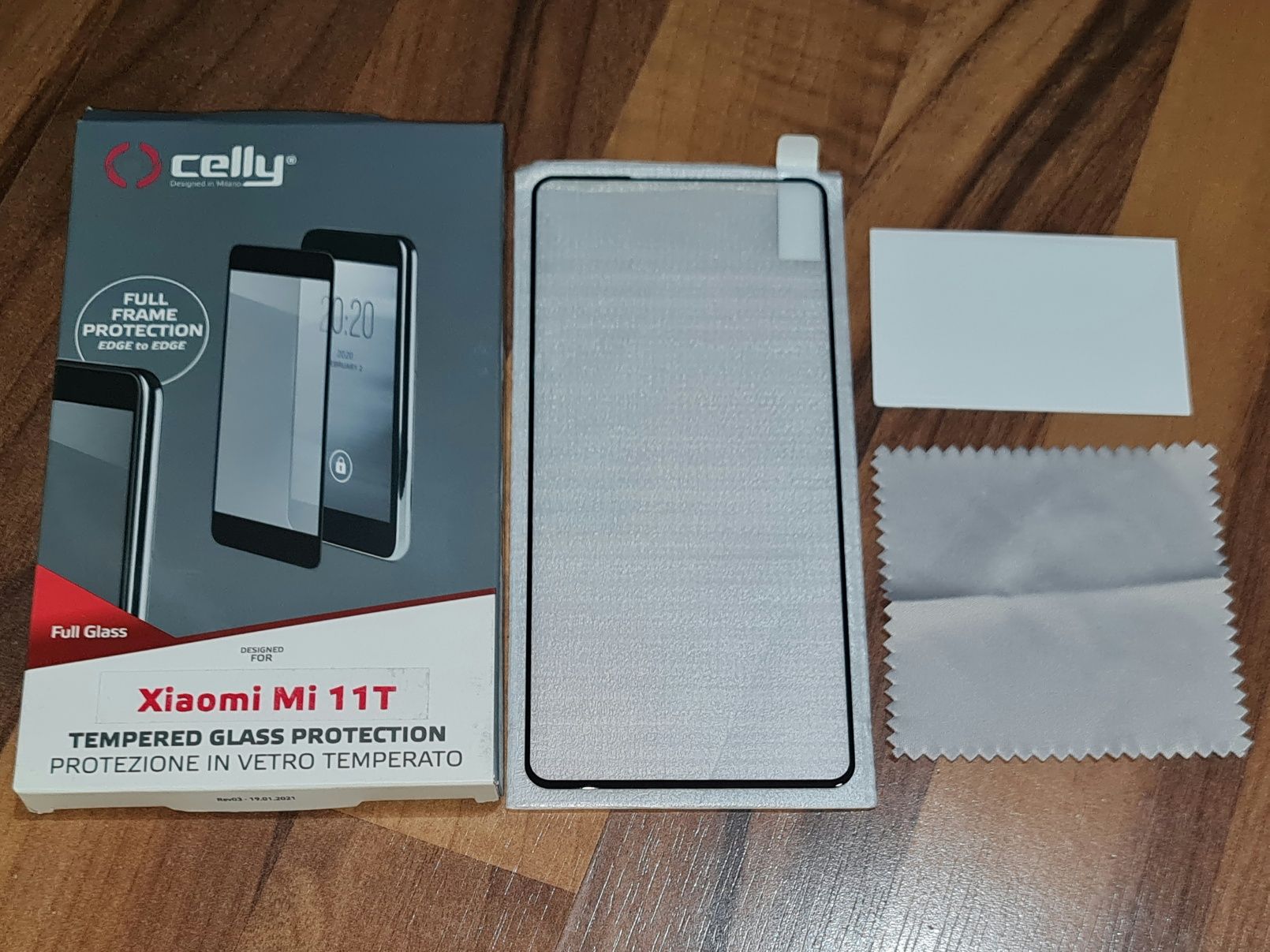 Folie sticla display full cover originala Celly Xiaomi 11T 11T Pro 5G