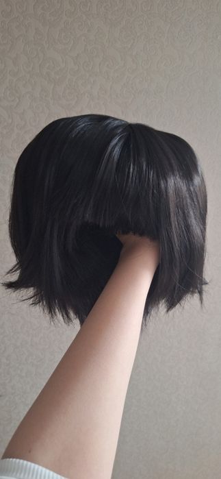 парик аниме косплей чёрный