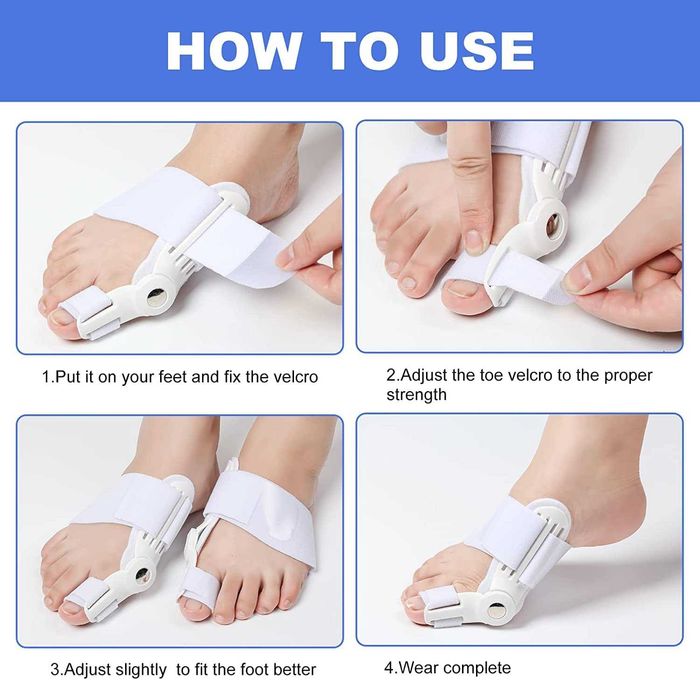 Set 2 Orteze corectoare Hallux Valgus si 1 expander pentru monturi