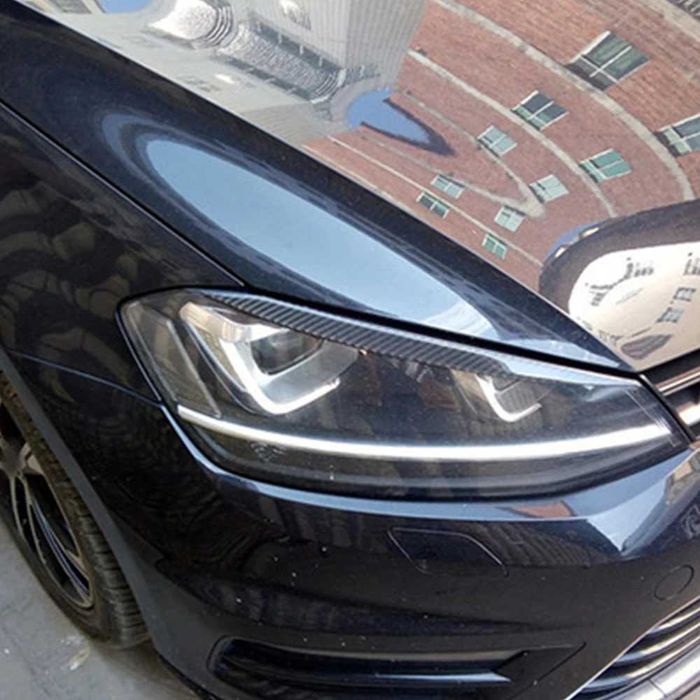 Set Pleoape Faruri Far VW Volkswagen Golf 7 VII MK7, 2013-2017, Carbon