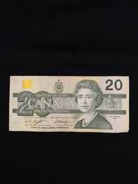 Bacnota colectie 20 USD Canada 1981