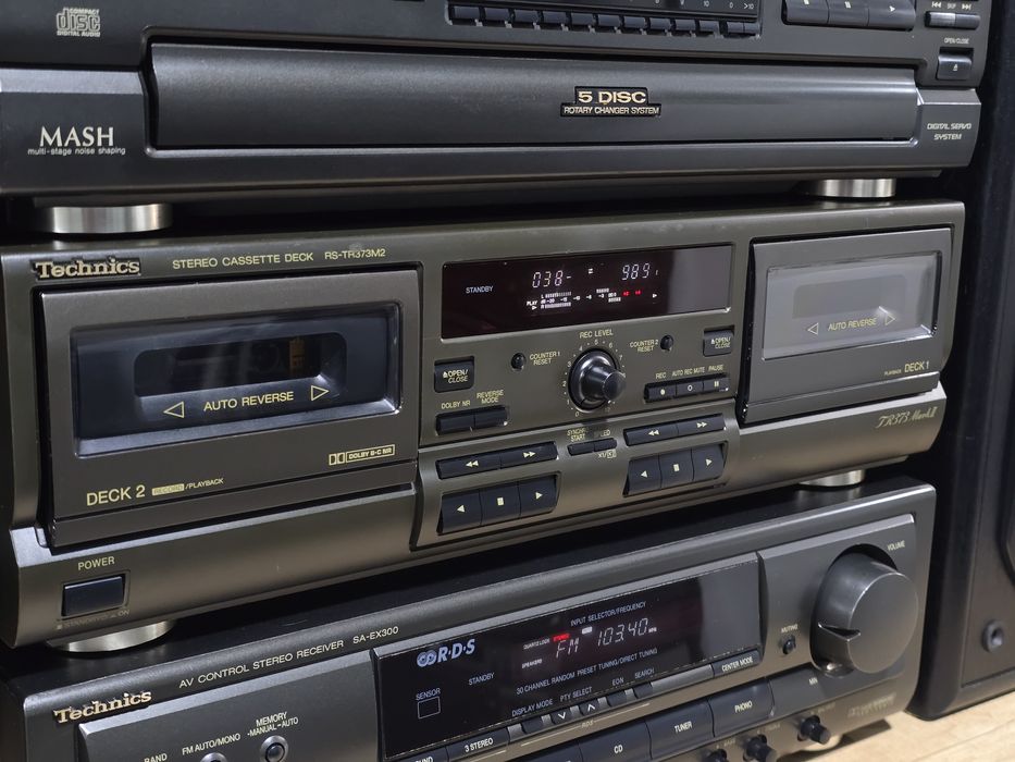 Linie audio TECHNICS, amplificator, deck,cd player, pickup,hifi stereo