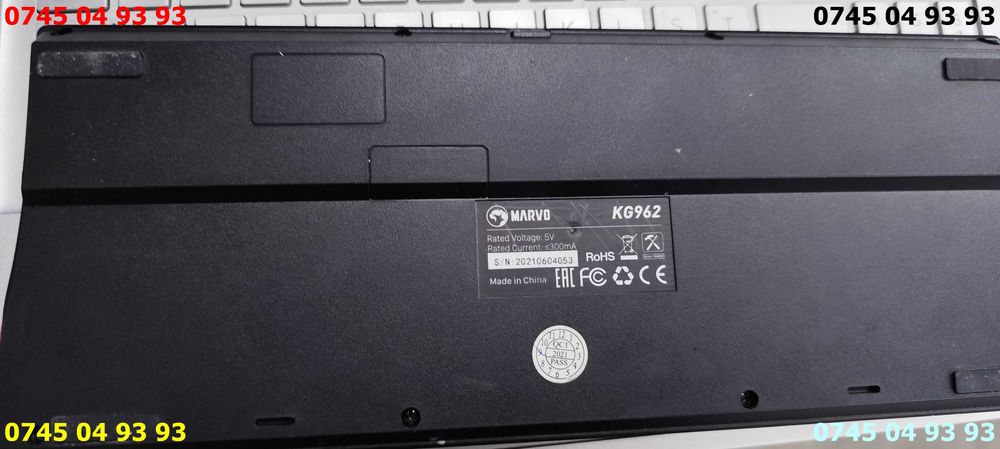 tastatura gaming MARVO KG962 cu iluminare cu mufa tip C ca noua
