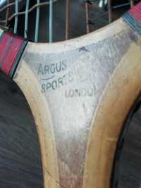 Racheta tenis 1929 colecție vintage rara cadou Britannic Argus London