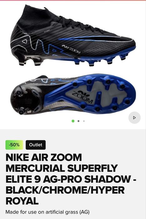 Бутонки за изкуствено игрище Nike air zoom elite 38