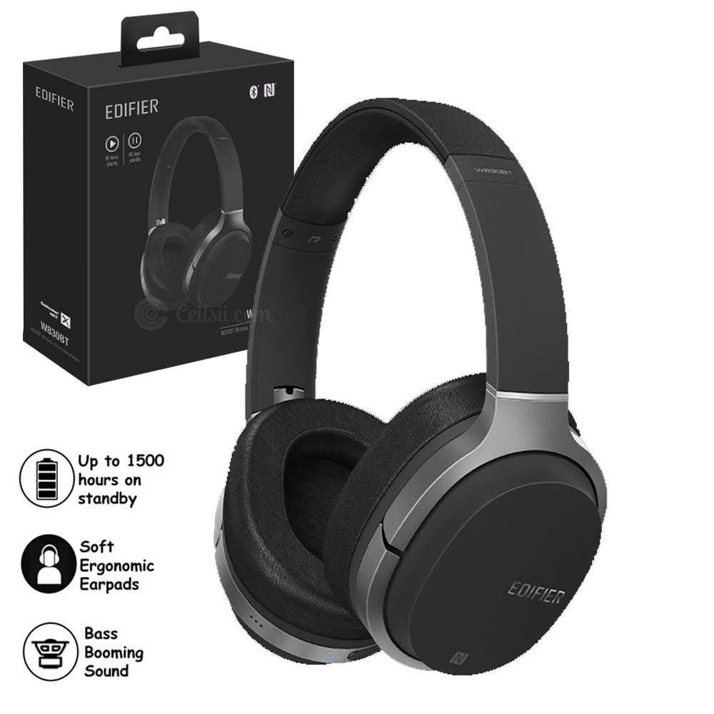 Casti Bluetooth V4.1 Over-ear Edifier W830BT 95 ore play SIGILATE