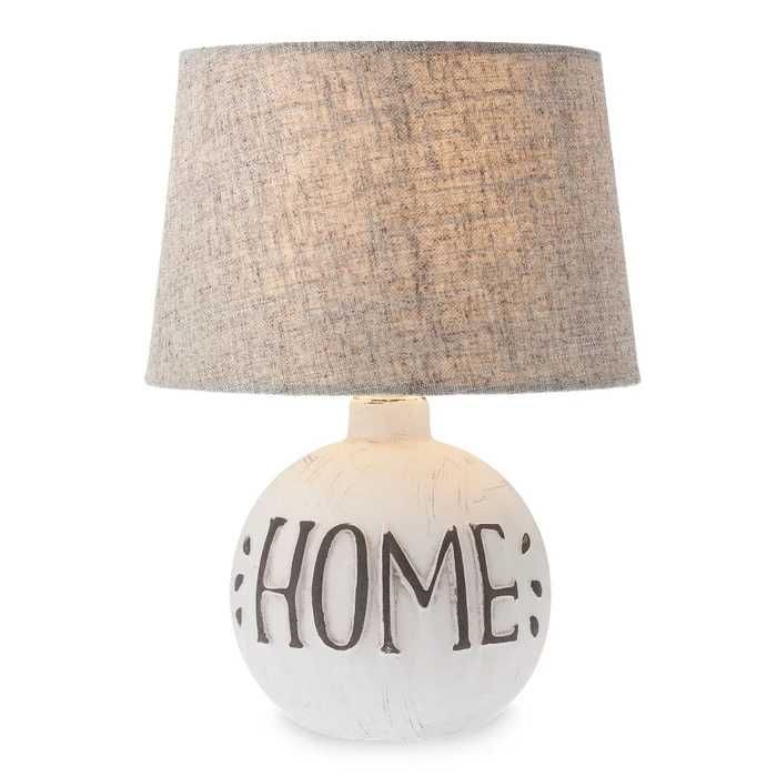 Veioza Home 01-1374, 1 x E14, maro + gri, bej + alb