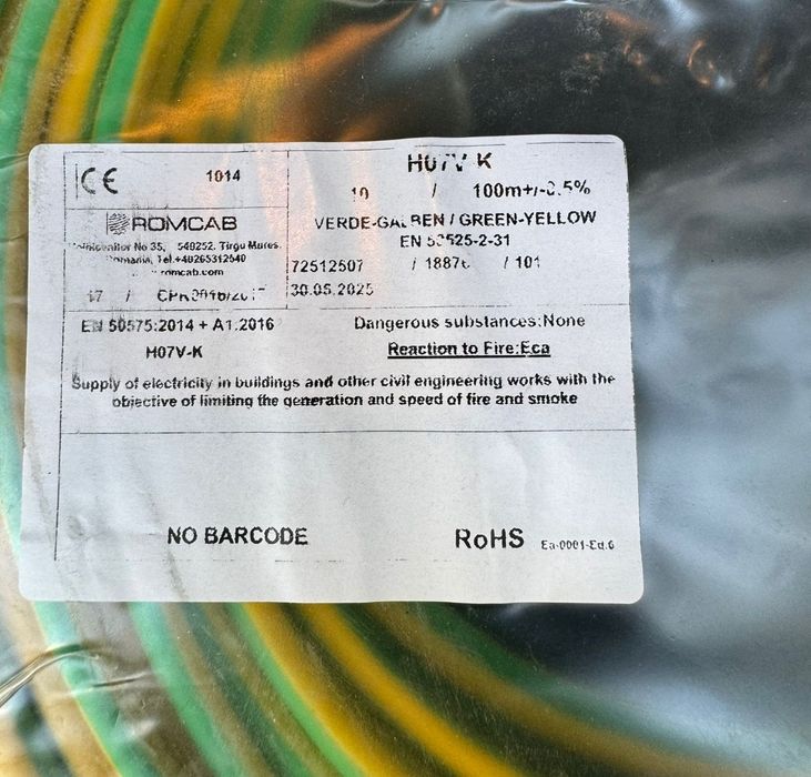 Cablu impamtare 10mm